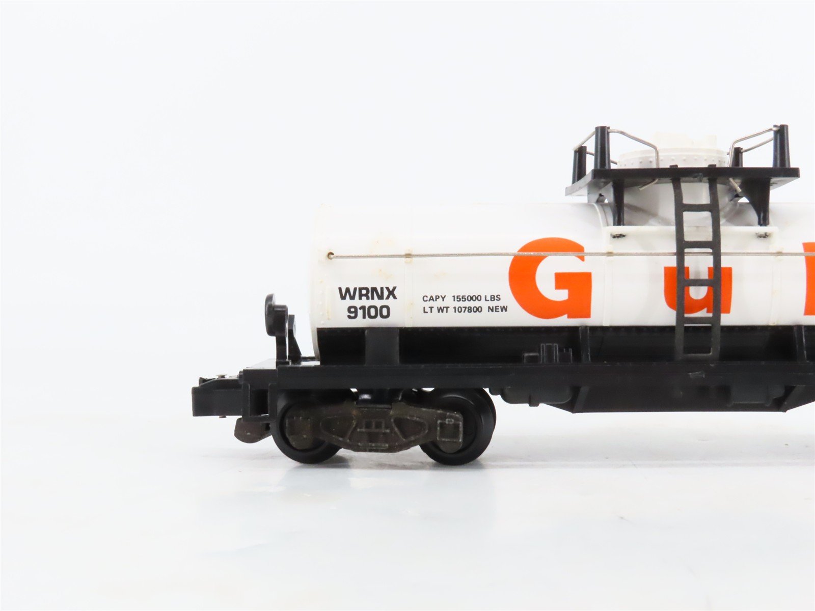 S Scale American Flyer 4-9100 WRNX Gulf Single Dome Tankcar #9100