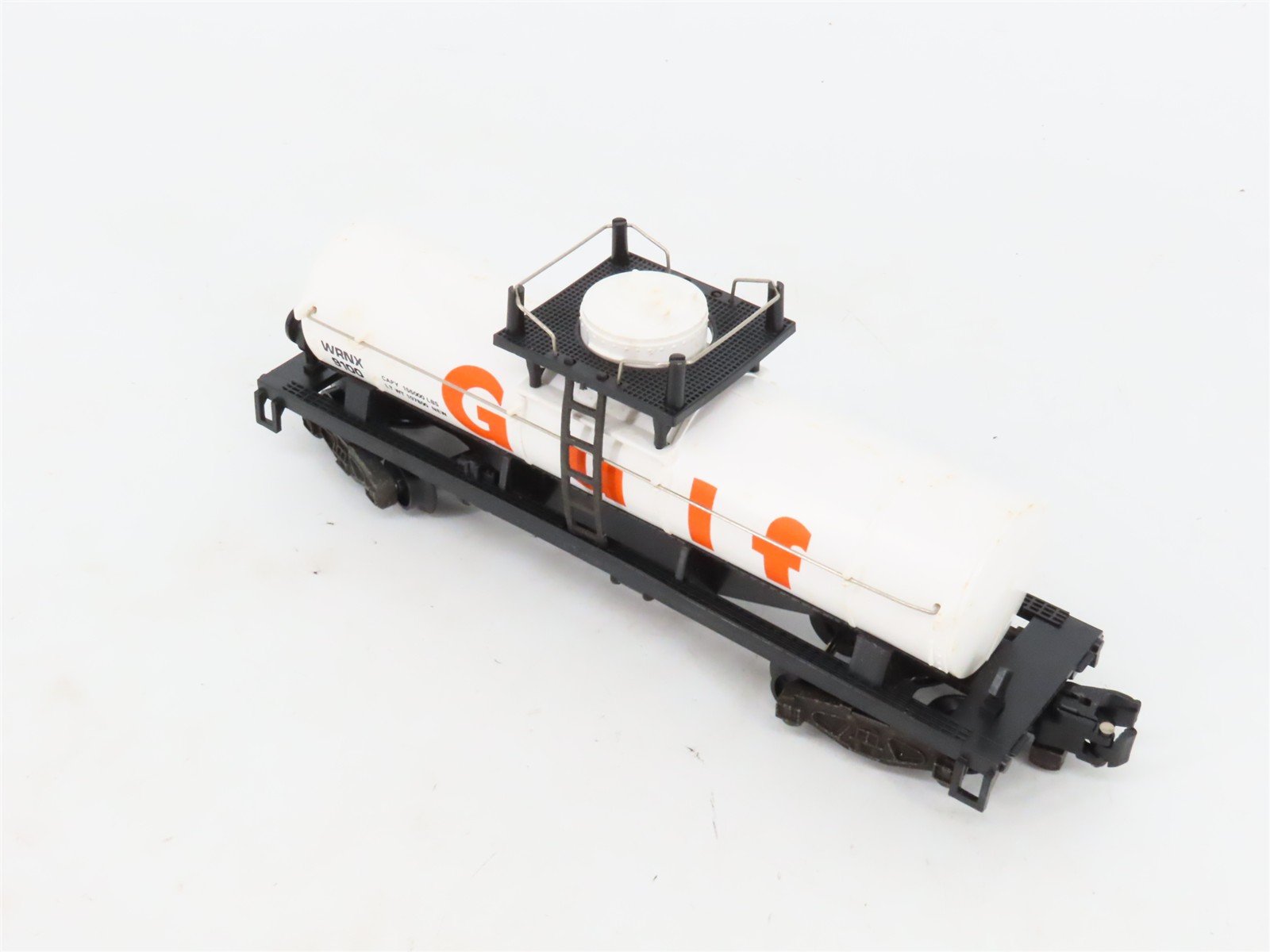 S Scale American Flyer 4-9100 WRNX Gulf Single Dome Tankcar #9100