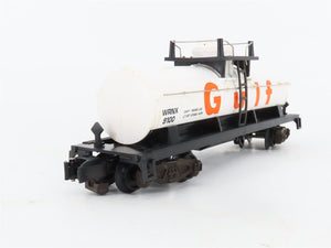 S Scale American Flyer 4-9100 WRNX Gulf Single Dome Tankcar #9100