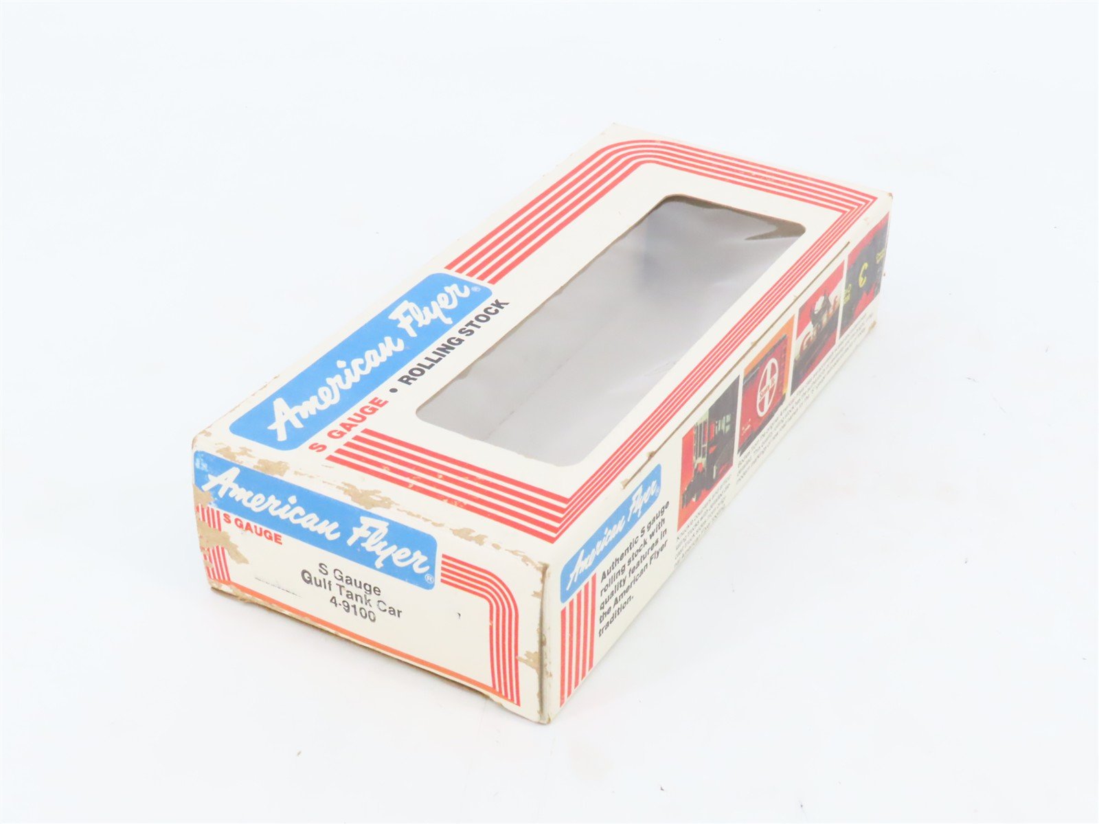 S Scale American Flyer 4-9100 WRNX Gulf Single Dome Tankcar #9100