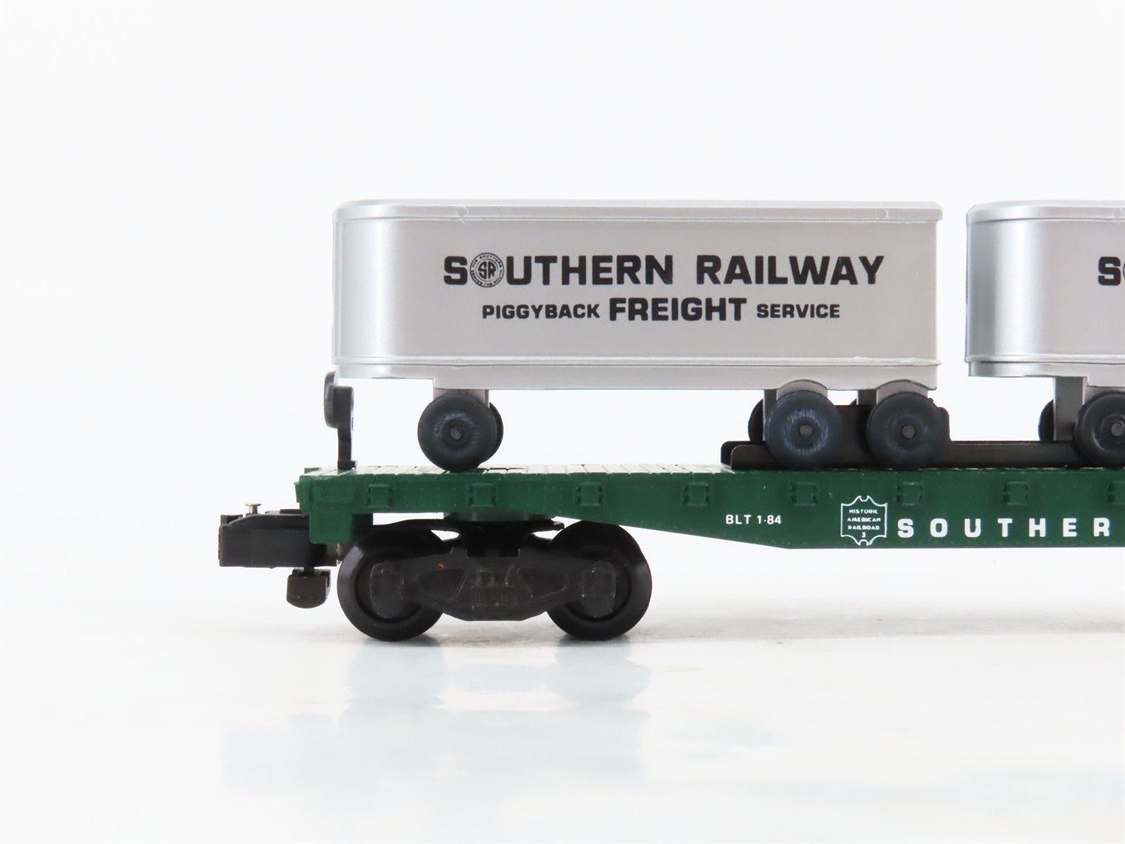 S Scale American Flyer 4-9004 SOU Southern Flatcar #9004 w/Trailers
