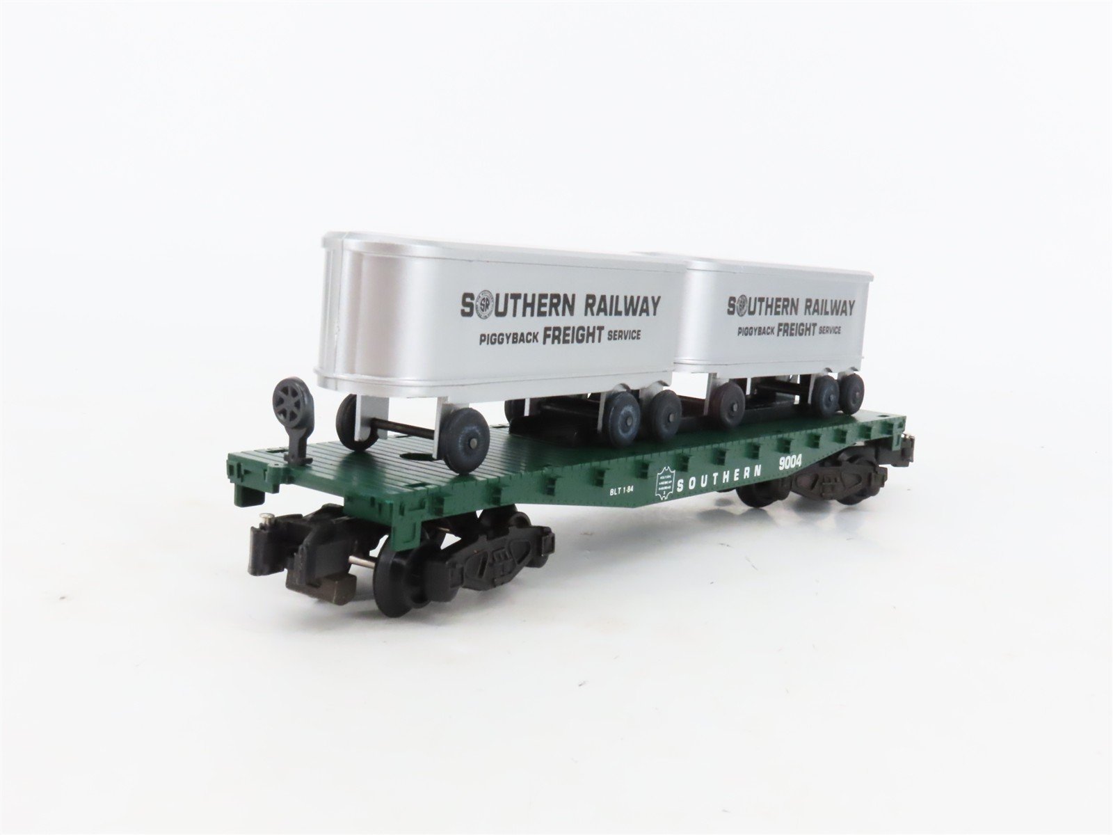 S Scale American Flyer 4-9004 SOU Southern Flatcar #9004 w/Trailers