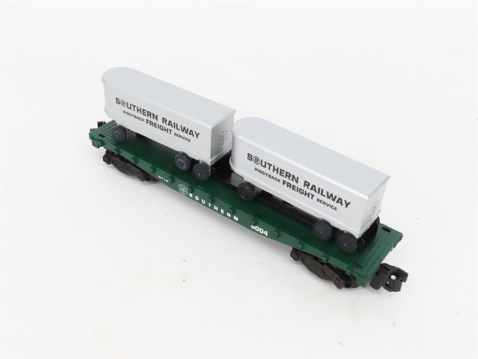 S Scale American Flyer 4-9004 SOU Southern Flatcar #9004 w/Trailers