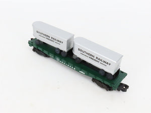S Scale American Flyer 4-9004 SOU Southern Flatcar #9004 w/Trailers