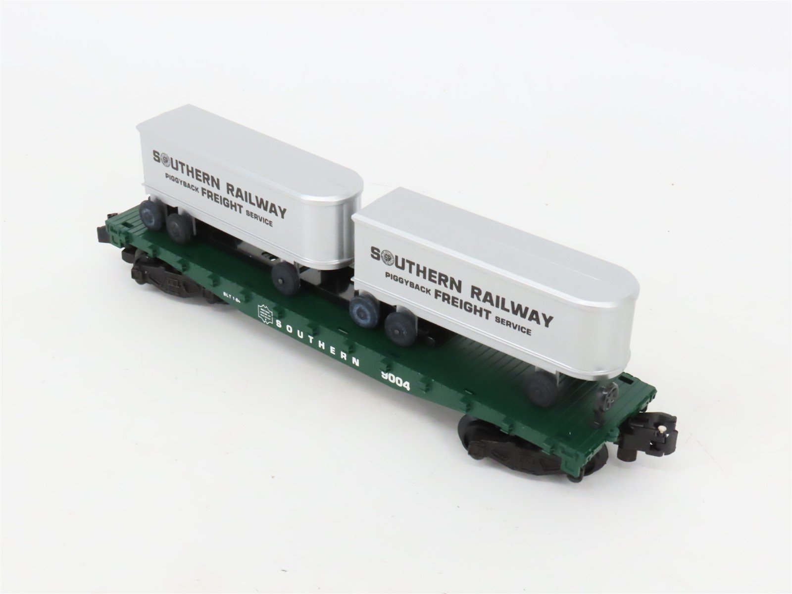 S Scale American Flyer 4-9004 SOU Southern Flatcar #9004 w/Trailers
