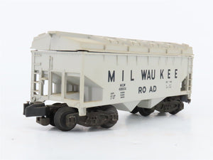S Scale American Flyer 6-48604 MILW Milwaukee Road 2--Bay Covered Hopper #48604