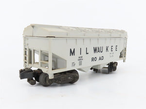 S Scale American Flyer 6-48604 MILW Milwaukee Road 2--Bay Covered Hopper #48604