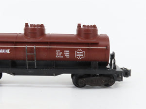 S Scale American Flyer 4-9104 B&M Boston & Maine 3-Dome Tankcar #9104
