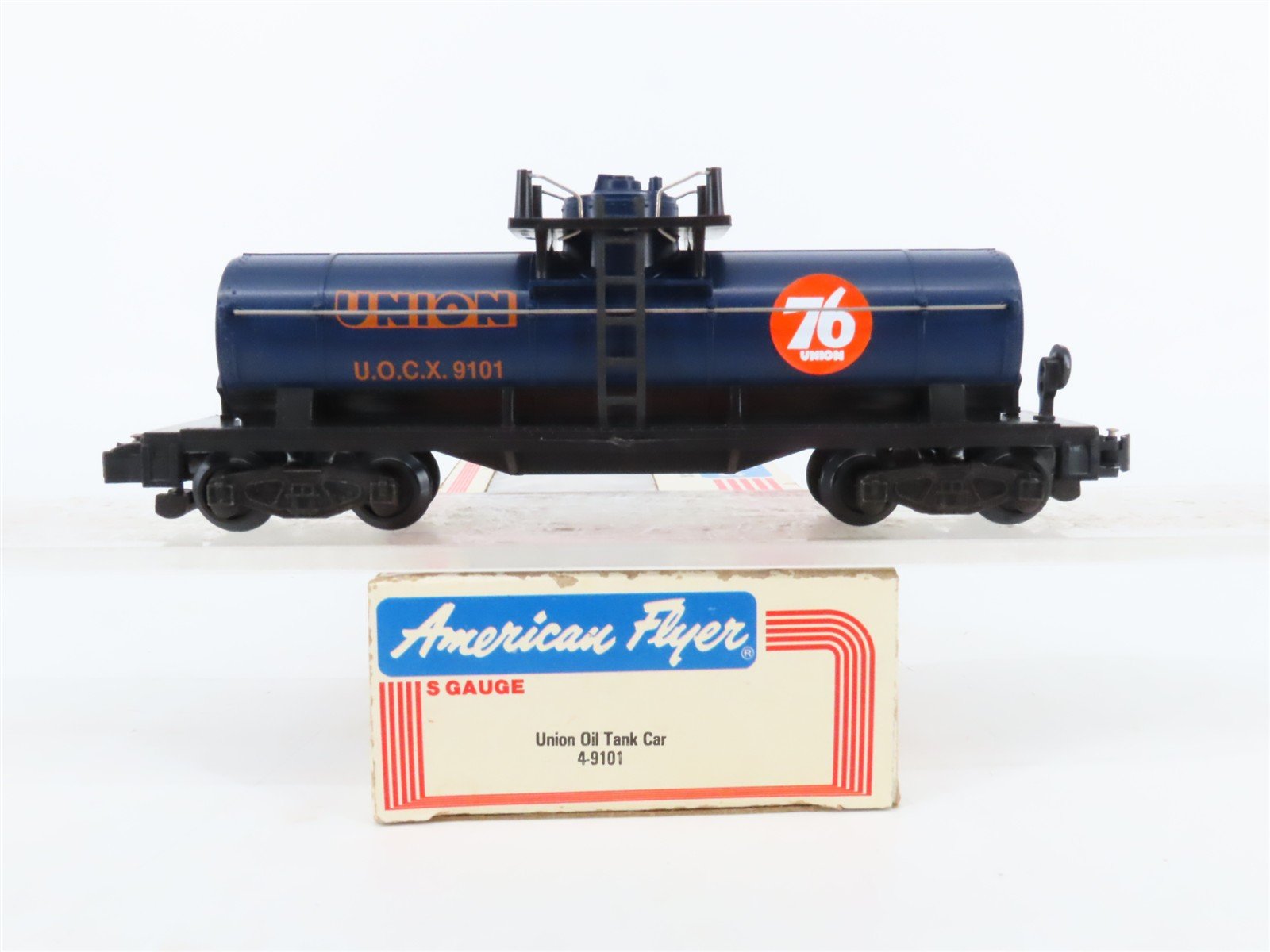 S Scale American Flyer 4-9101 UOCX Union Oil Single Dome Tankcar #9101
