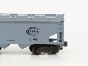 S Scale American Flyer 4-9206 NYC New York Central 2-Bay Covered Hopper #9206