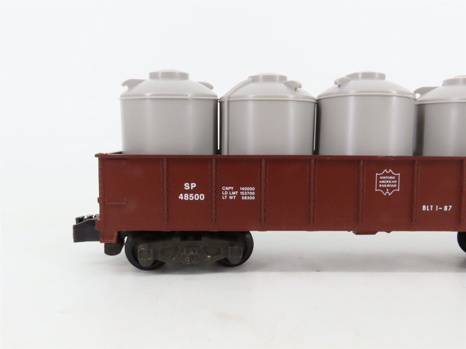 S Scale American Flyer 6-48500 SP Southern Pacific Gondola #48500 w/ Canisters