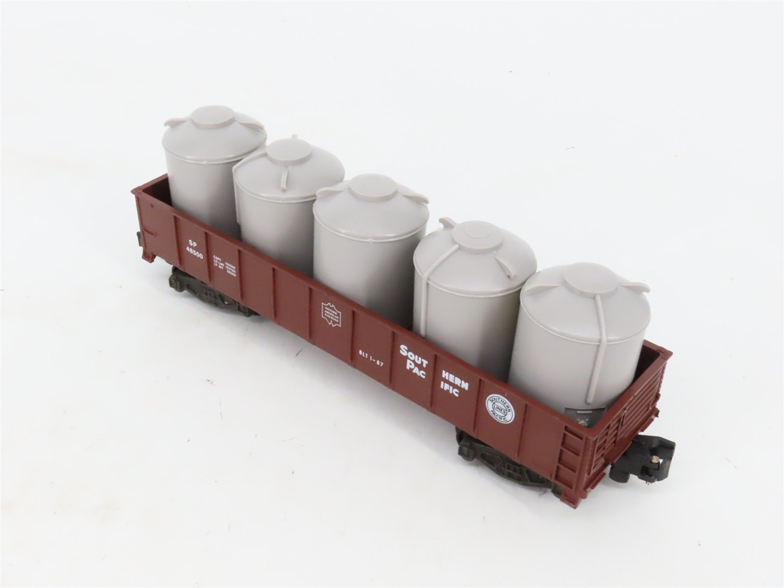 S Scale American Flyer 6-48500 SP Southern Pacific Gondola #48500 w/ Canisters