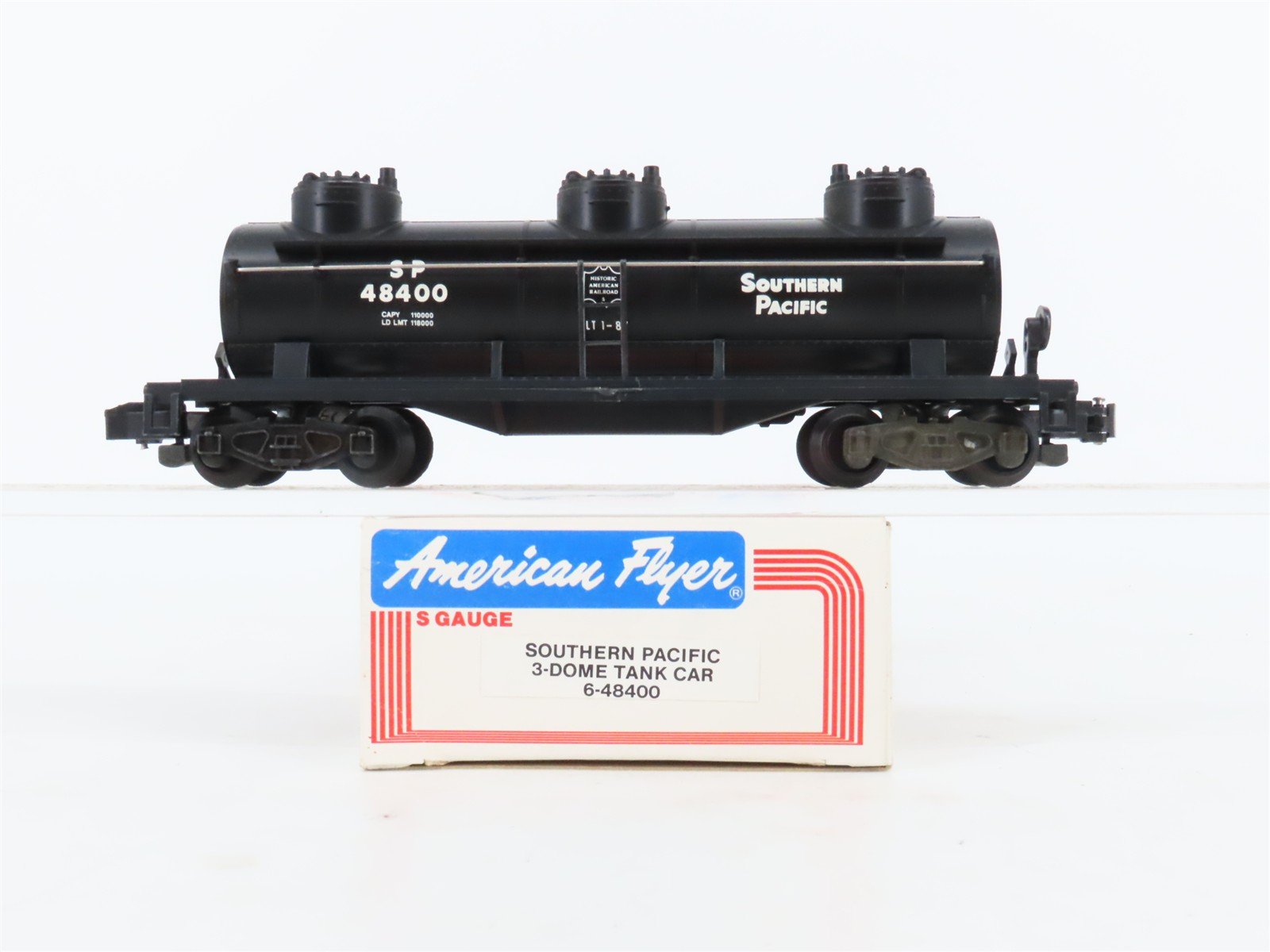 S Scale American Flyer 6-48400 SP Southern Pacific Tankcar #48400