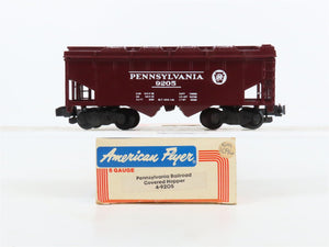 S Scale American Flyer 4-9205 PRR Pennsylvania 2-Bay Covered Hopper #9205