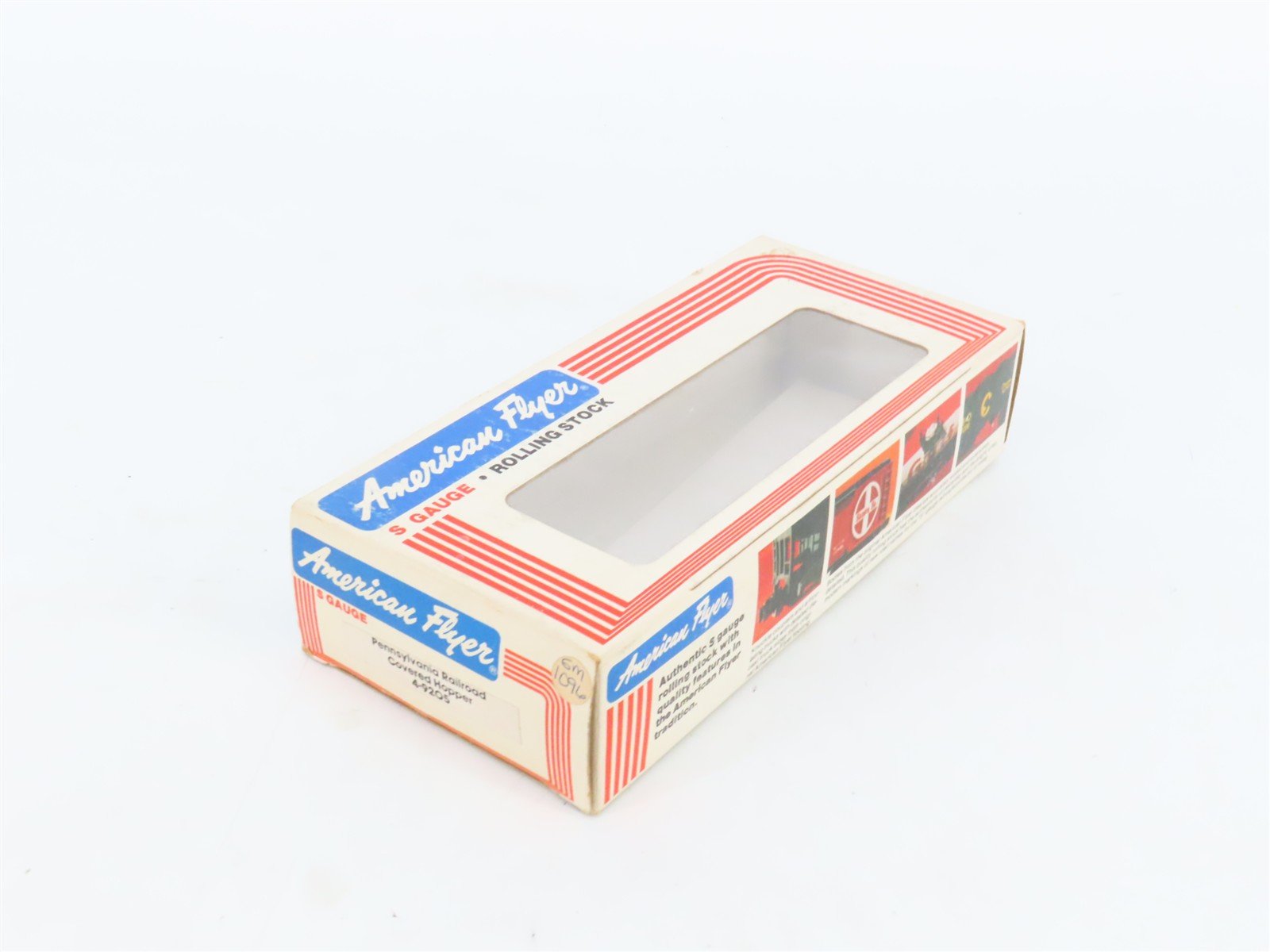 S Scale American Flyer 4-9205 PRR Pennsylvania 2-Bay Covered Hopper #9205