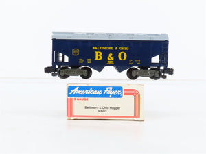 S Scale American Flyer 4-9201 B&O Baltimore & Ohio 2-Bay Covered Hopper #9201