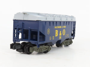 S Scale American Flyer 4-9201 B&O Baltimore & Ohio 2-Bay Covered Hopper #9201