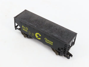 S Scale American Flyer 4-9200 B&O Chessie System 2-Bay Open Hopper #9200 w/Load