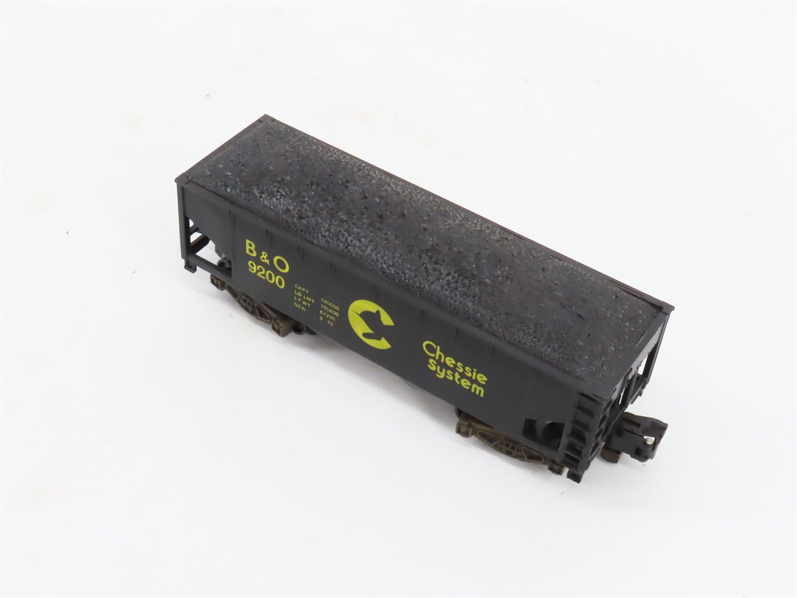 S Scale American Flyer 4-9200 B&O Chessie System 2-Bay Open Hopper #9200 w/Load