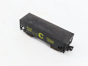 S Scale American Flyer 4-9200 B&O Chessie System 2-Bay Open Hopper #9200 w/Load