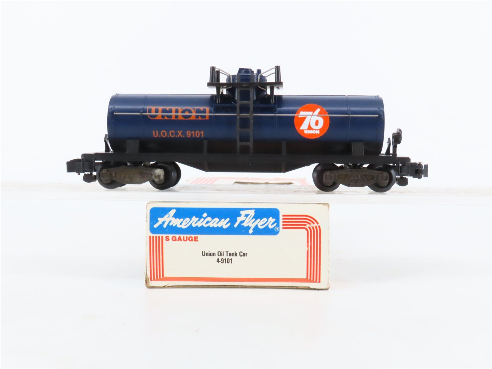 S Scale American Flyer 4-9101 UOCX Union Oil Single Dome Tankcar #9101