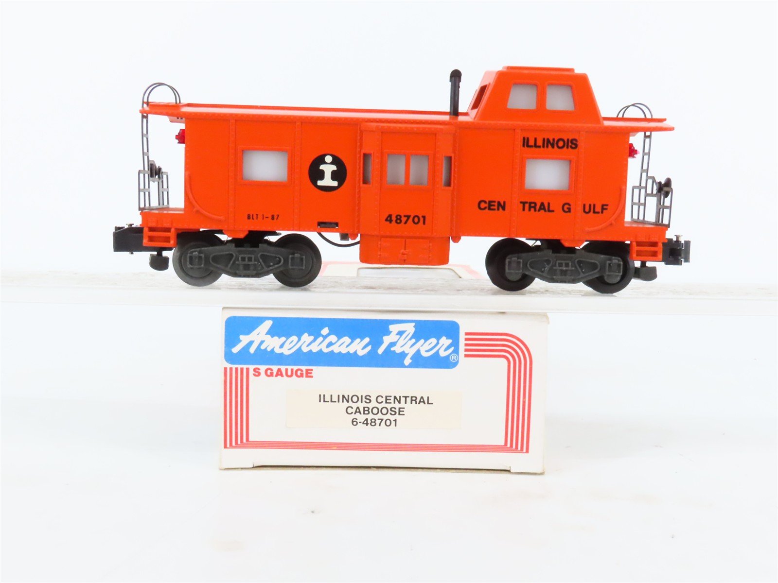 S Scale American Flyer 6-48701 ICG Illinois Central Gulf Caboose #48701 w/Light