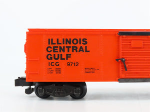 S Scale American Flyer 4-9712 ICG Illinois Central Gulf Boxcar #9712