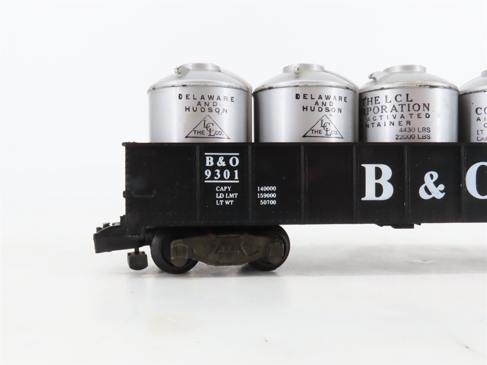 S Scale American Flyer 4-9301 B&O Baltimore & Ohio Gondola #9301 w/Load
