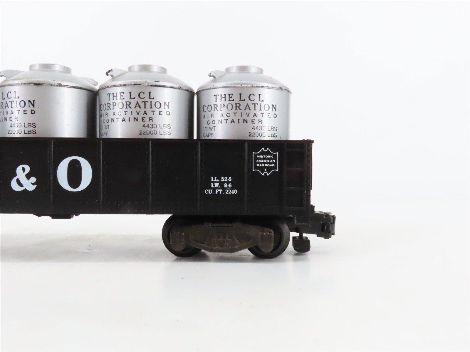 S Scale American Flyer 4-9301 B&O Baltimore & Ohio Gondola #9301 w/Load