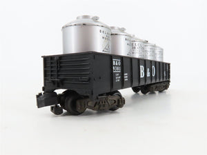 S Scale American Flyer 4-9301 B&O Baltimore & Ohio Gondola #9301 w/Load