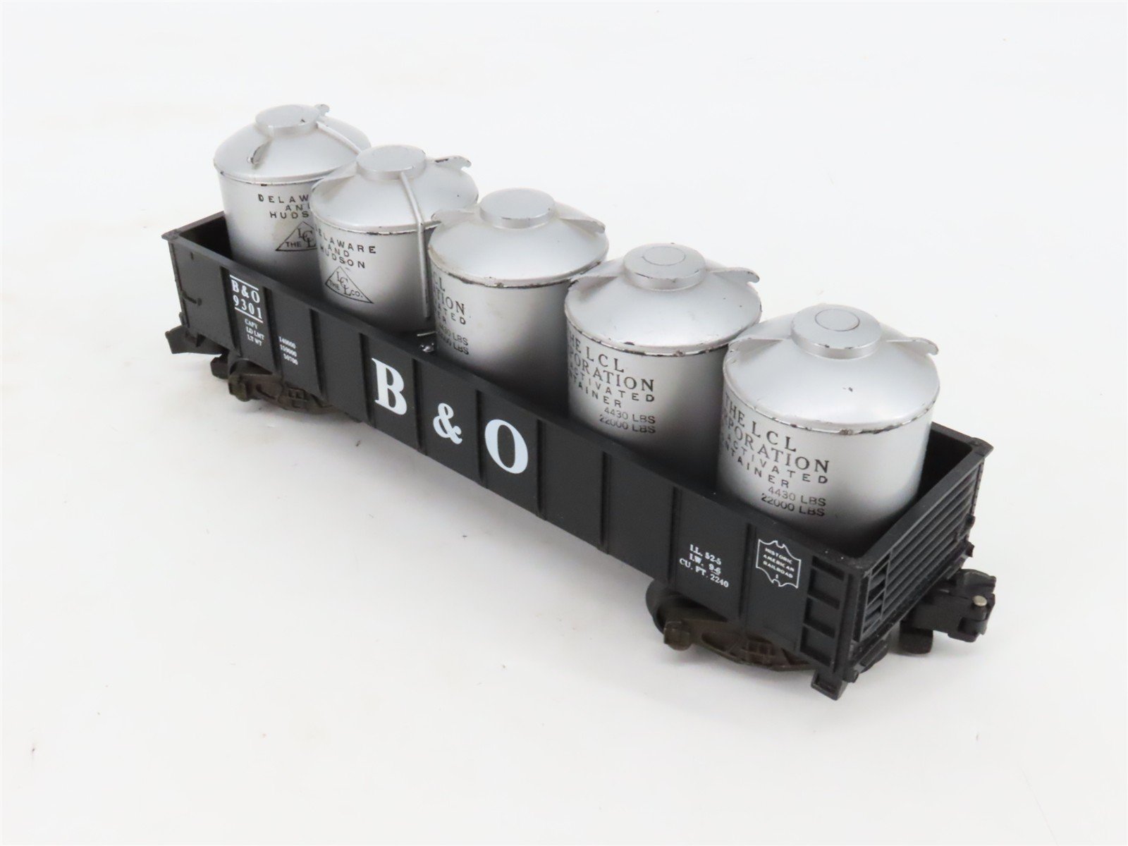 S Scale American Flyer 4-9301 B&O Baltimore & Ohio Gondola #9301 w/Load