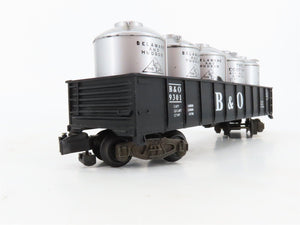 S Scale American Flyer 4-9301 B&O Baltimore & Ohio Gondola #9301 w/Load