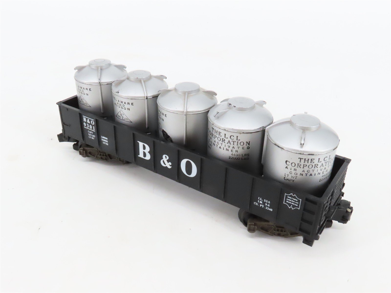 S Scale American Flyer 4-9301 B&O Baltimore & Ohio Gondola #9301 w/Load