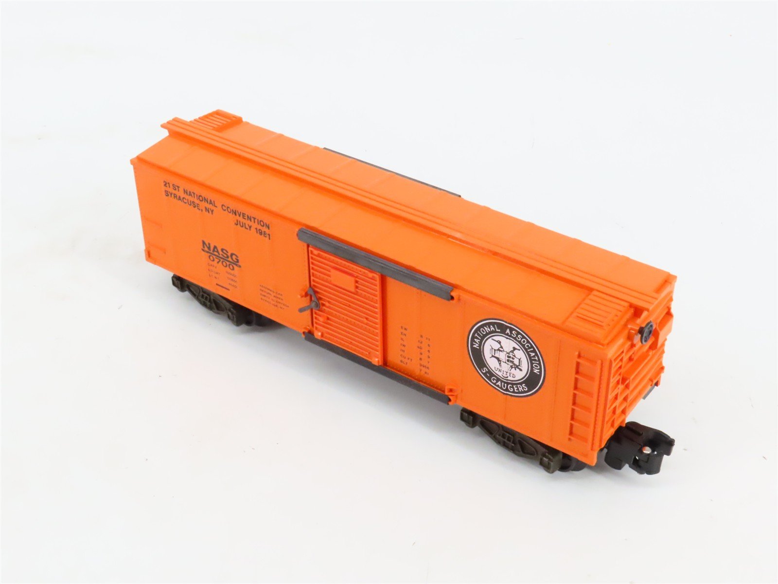 S Scale American Flyer 4-0700 NASG 21st National Convention Boxcar #0700