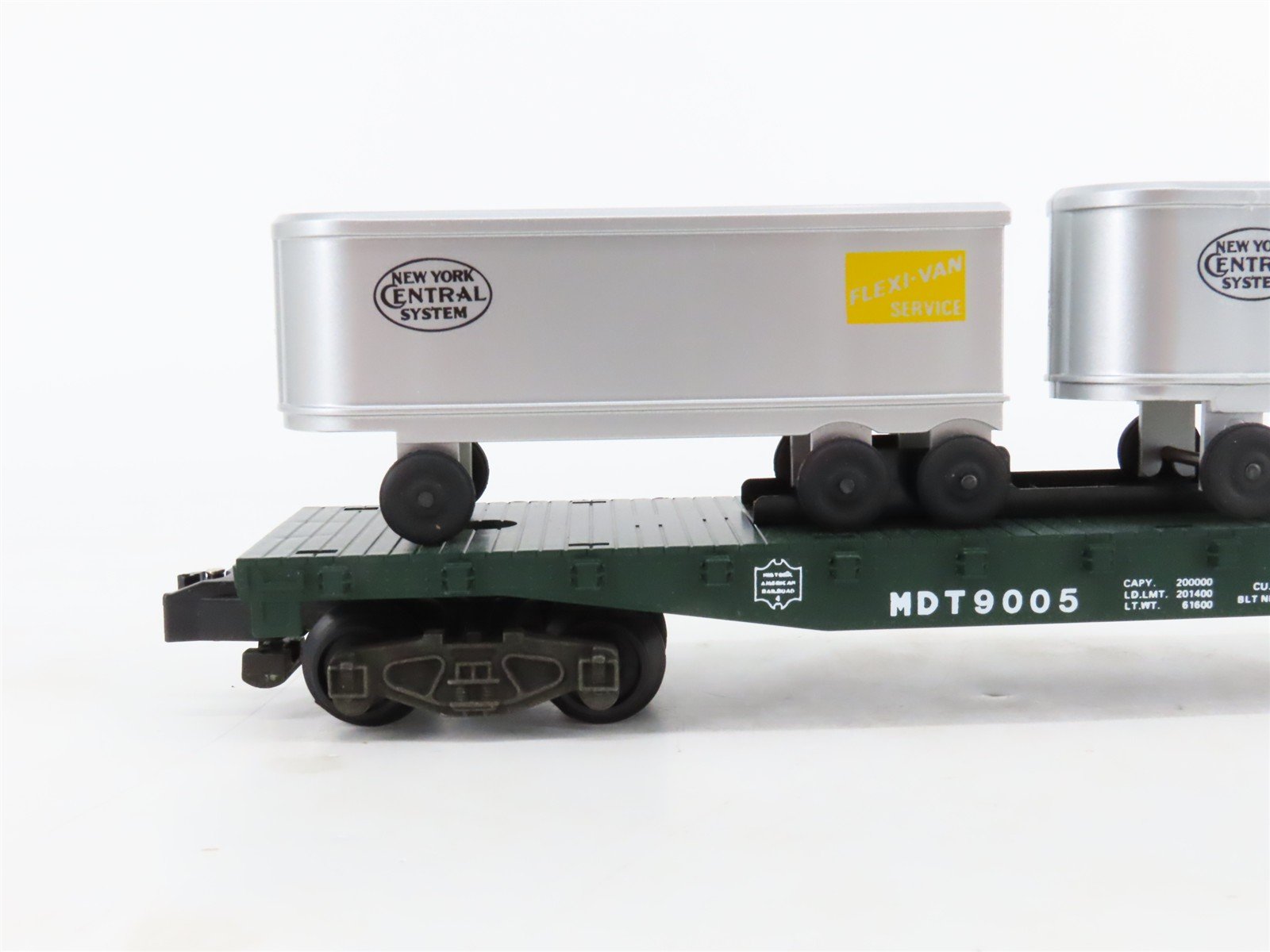 S Scale American Flyer 4-9005 NYC New York Central Flatcar #9005 w/Trailers