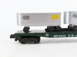 S Scale American Flyer 4-9005 NYC New York Central Flatcar #9005 w/Trailers