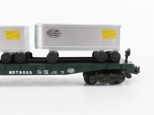 S Scale American Flyer 4-9005 NYC New York Central Flatcar #9005 w/Trailers