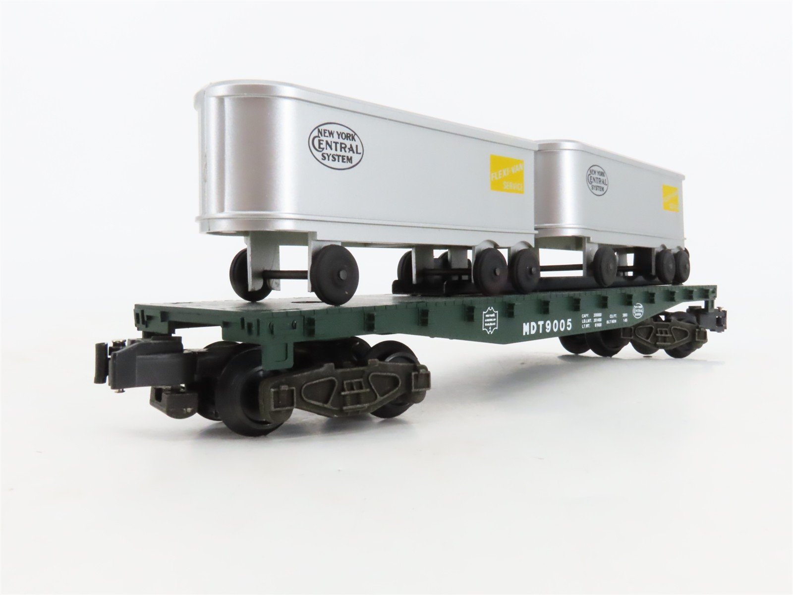 S Scale American Flyer 4-9005 NYC New York Central Flatcar #9005 w/Trailers