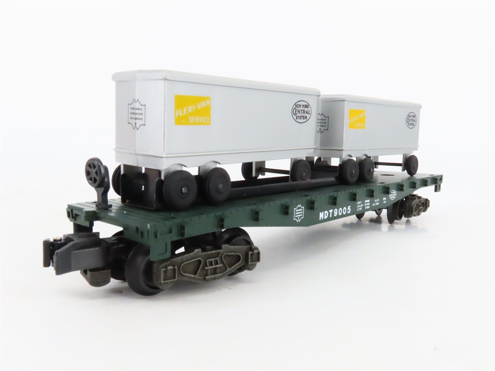 S Scale American Flyer 4-9005 NYC New York Central Flatcar #9005 w/Trailers