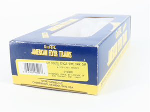 S Gauge Gilbert American Flyer 6-48408 SUNX Sunoco Single Dome Tank Car #625