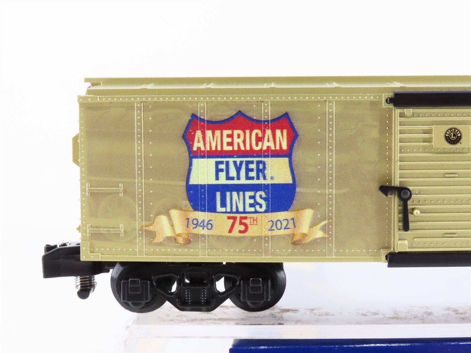 S Gauge Gilbert American Flyer Lines 2119010 75th Anniversary Box Car #1946-2021
