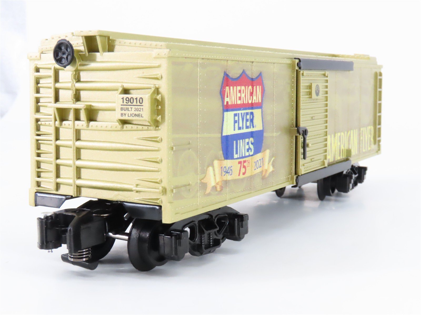 S Gauge Gilbert American Flyer Lines 2119010 75th Anniversary Box Car #1946-2021