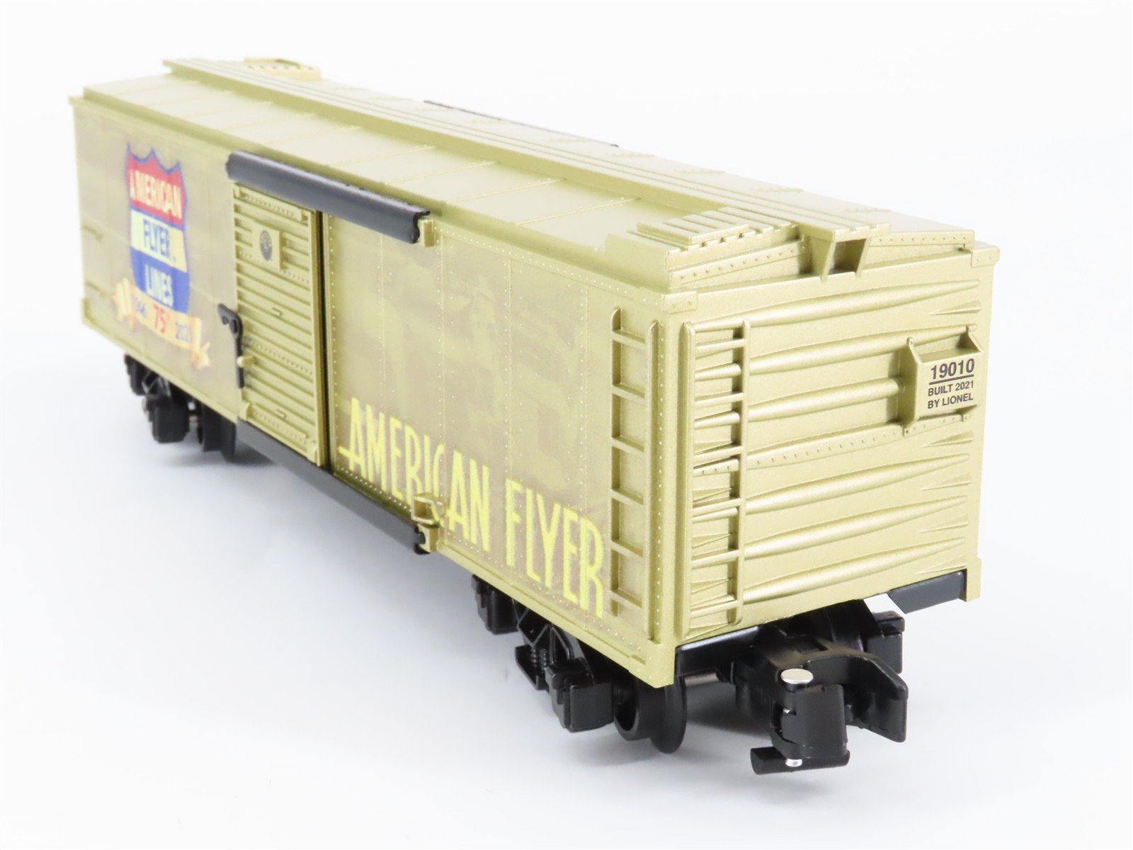 S Gauge Gilbert American Flyer Lines 2119010 75th Anniversary Box Car #1946-2021