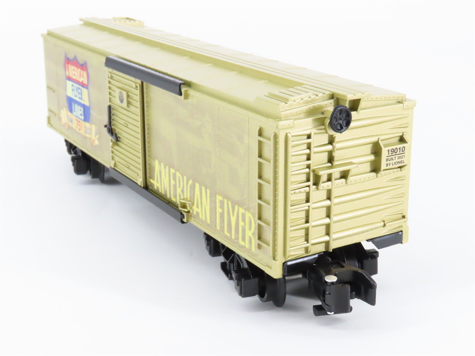 S Gauge Gilbert American Flyer Lines 2119010 75th Anniversary Box Car #1946-2021