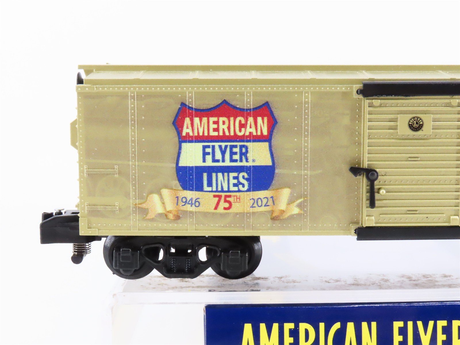 S Gauge Gilbert American Flyer Lines 2119010 75th Anniversary Box Car #1946-2021