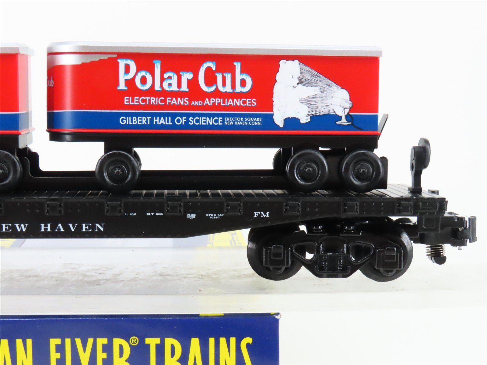 S Gauge Gilbert American Flyer 2201152 NH New Haven Flat Car #1917 w/ Trailers