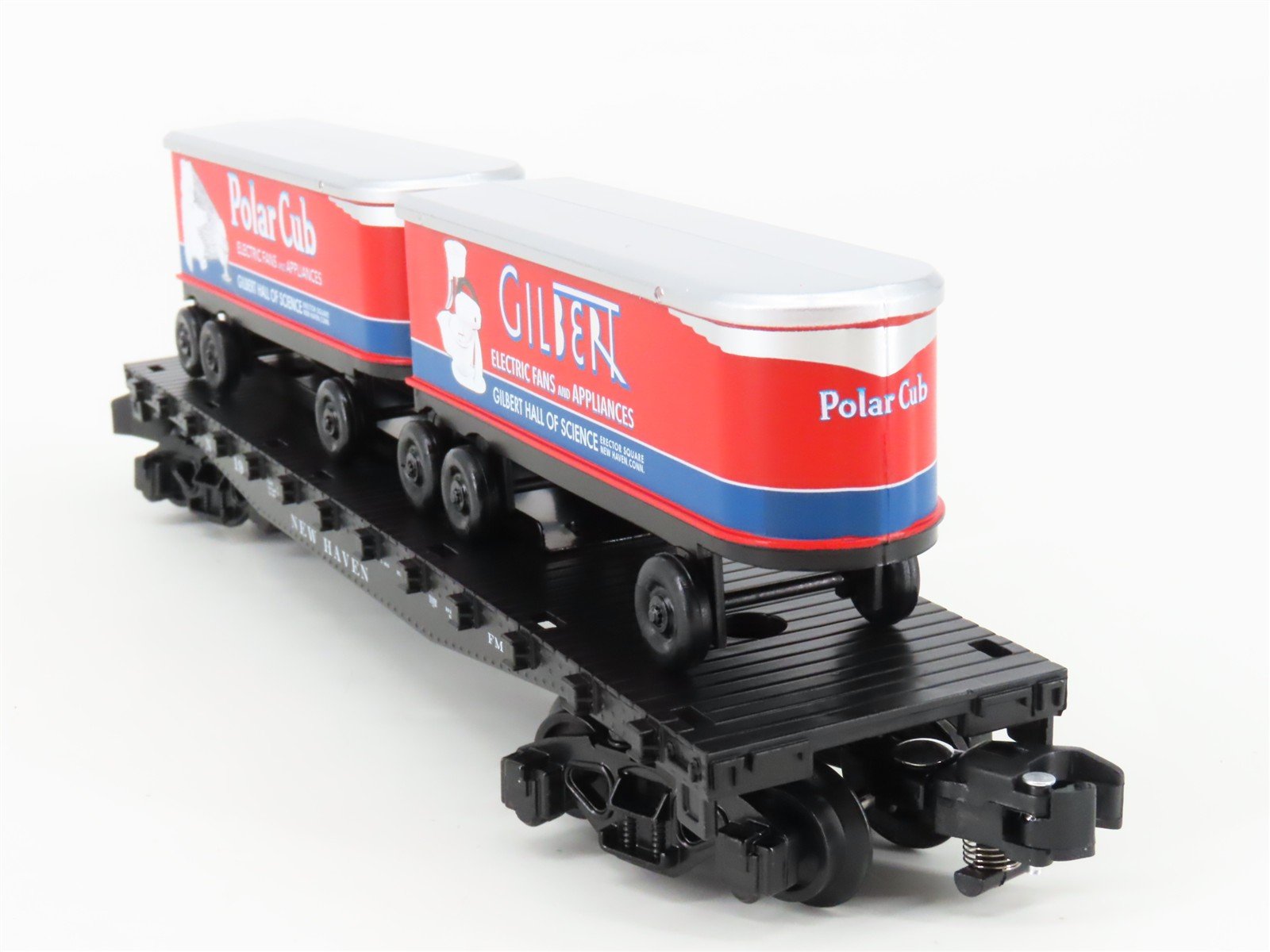 S Gauge Gilbert American Flyer 2201152 NH New Haven Flat Car #1917 w/ Trailers