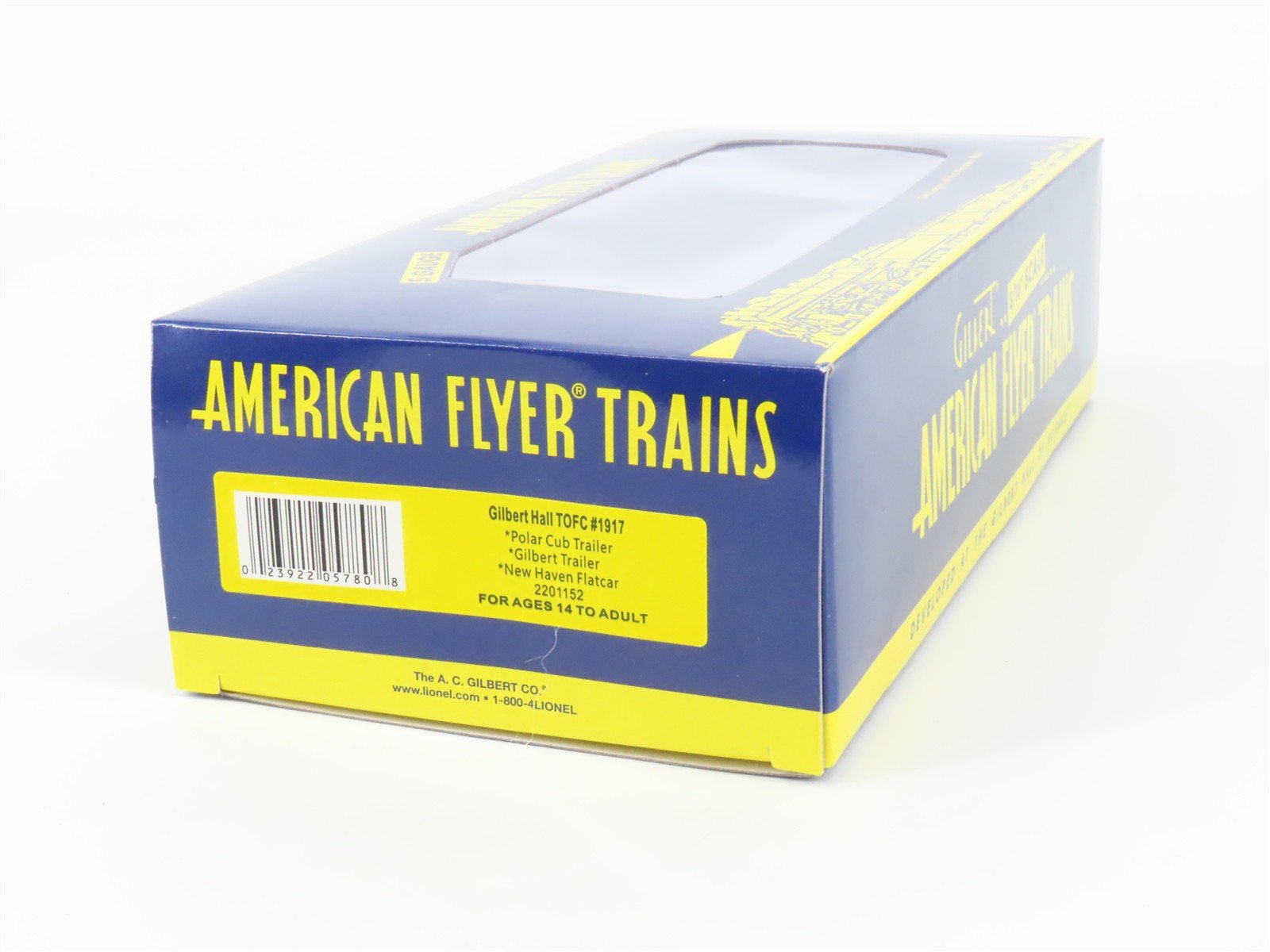 S Gauge Gilbert American Flyer 2201152 NH New Haven Flat Car #1917 w/ Trailers