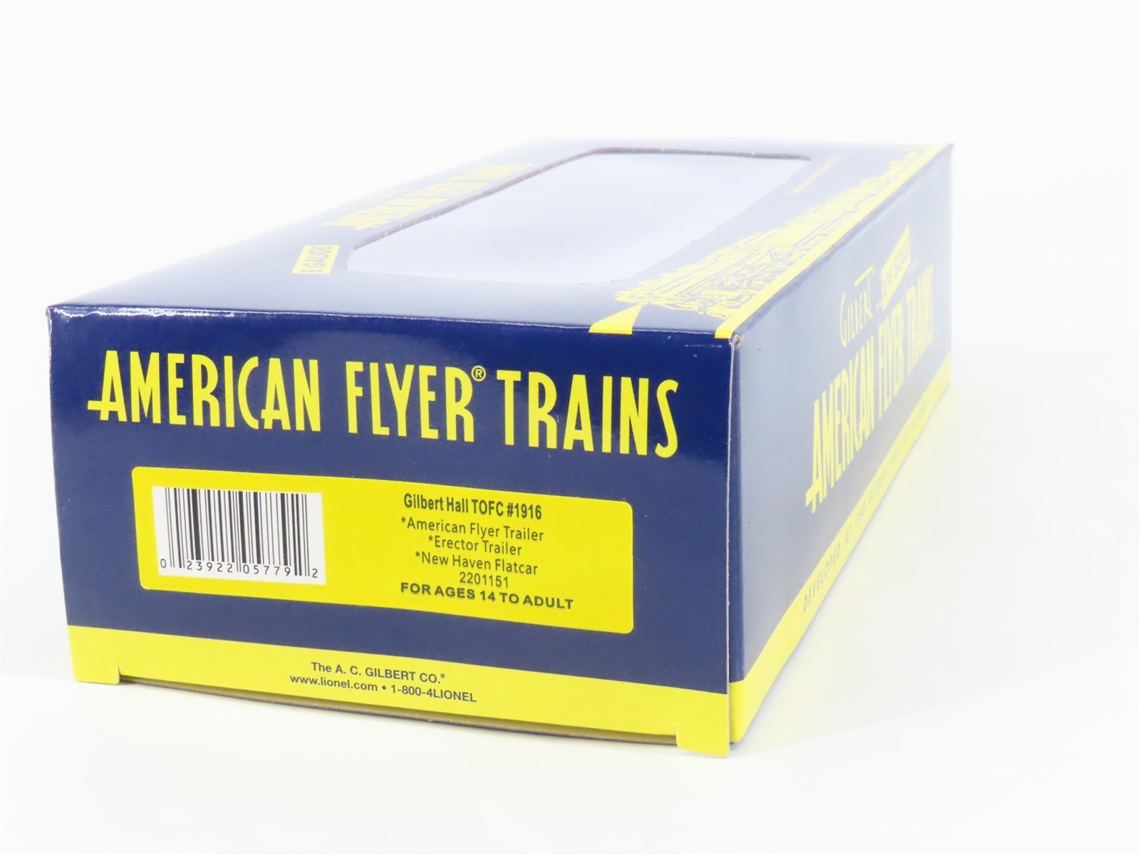 S Gauge Gilbert American Flyer 2201151 NH New Haven Flat Car #1916 w/ Trailers