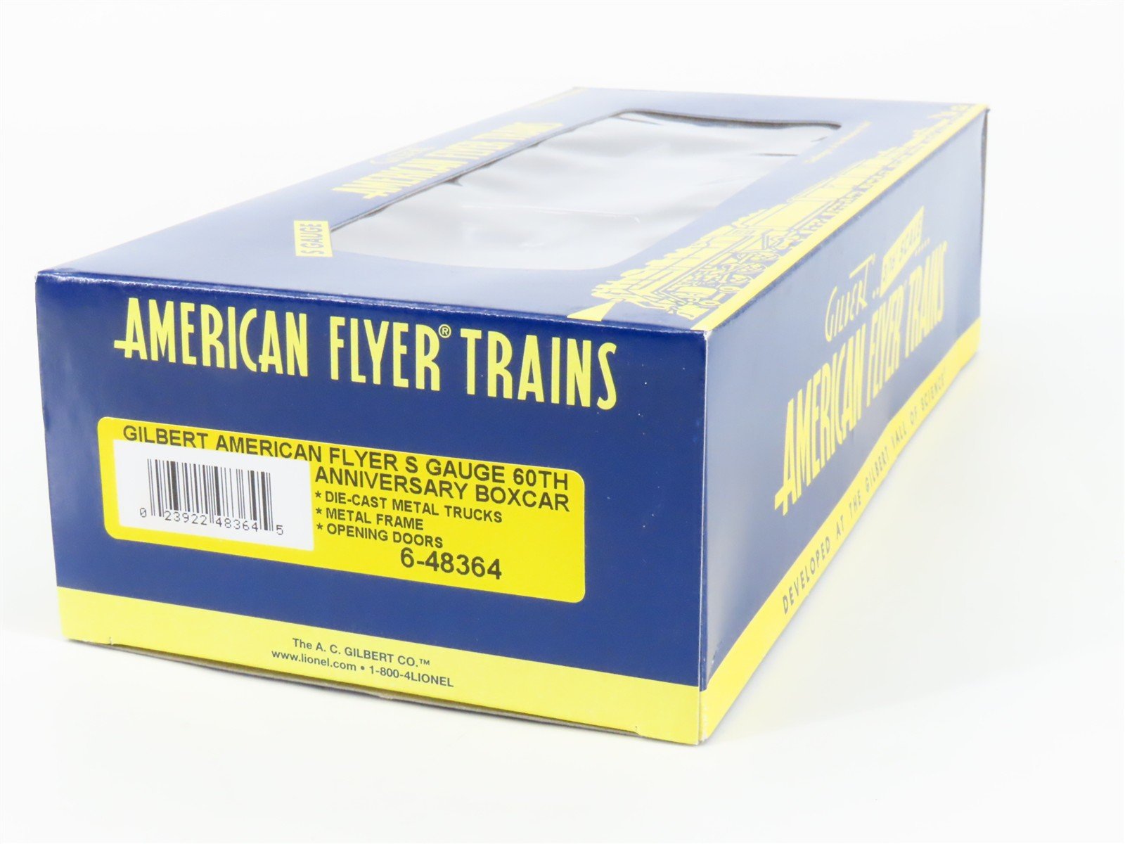S Gauge Gilbert American Flyer 6-48364 60th Anniversary Single Door Box Car